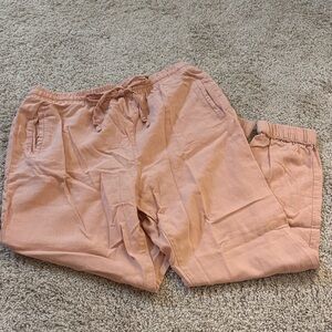 Love Tree Peach Elastic Waist Pants